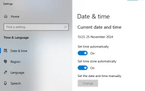 Pengaturan Tanggal & Waktu Otomatis di Windows