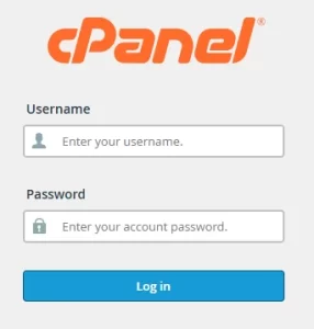 login cpanel